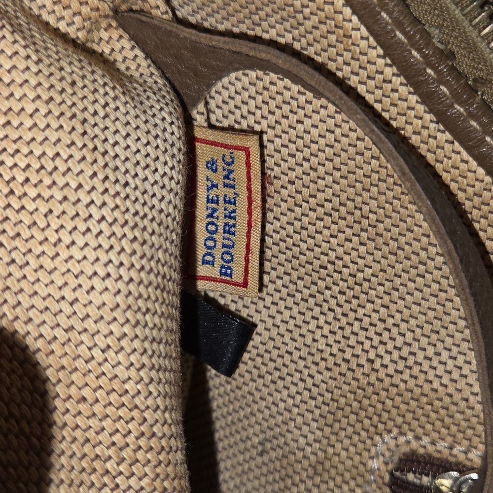 Vintage Dooney & Bourke Monogram Canvas & Leather Shoulder Bag - Picture 5 of 10